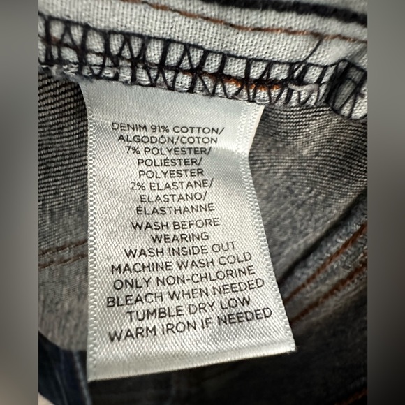 Loft Modern Straight Dark Blue Jeans Size 2 - Picture 8 of 8